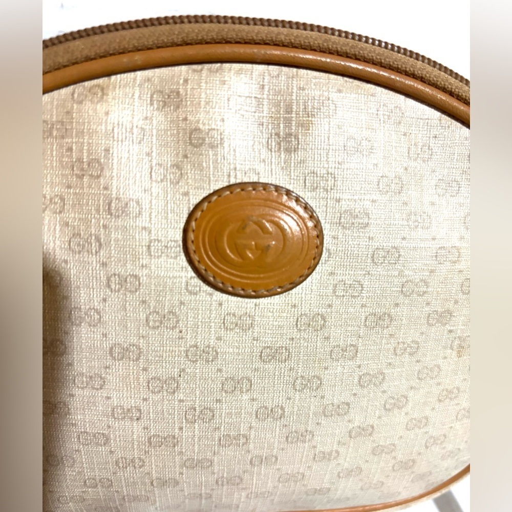 Gucci vintage monogram micro crossbody canvas/ leather bag - Picture 8 of 8